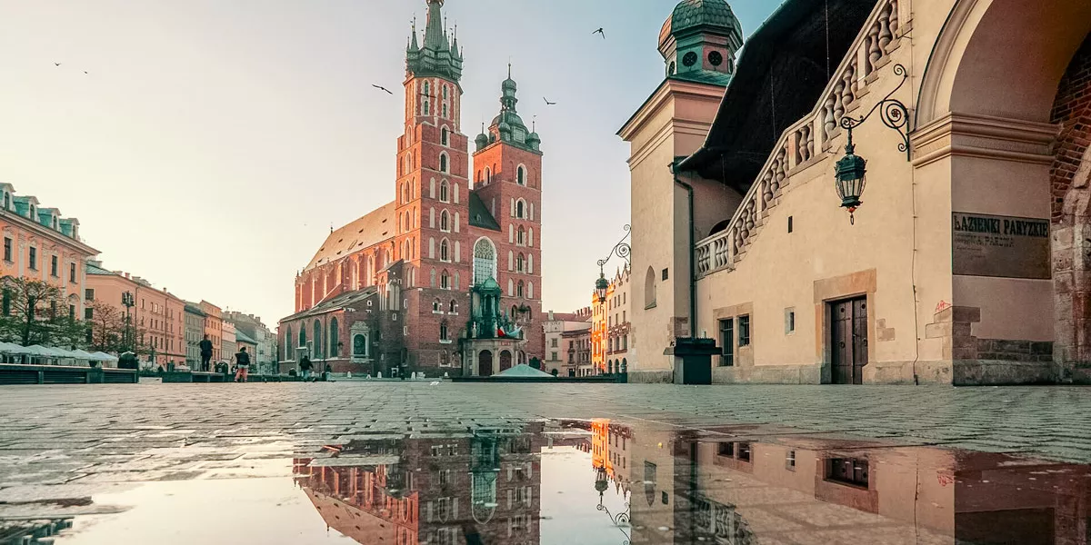 Sunrise In Krakow Poland