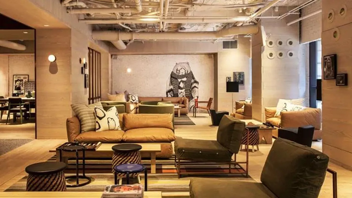 Living room in Hotel New York Moxy