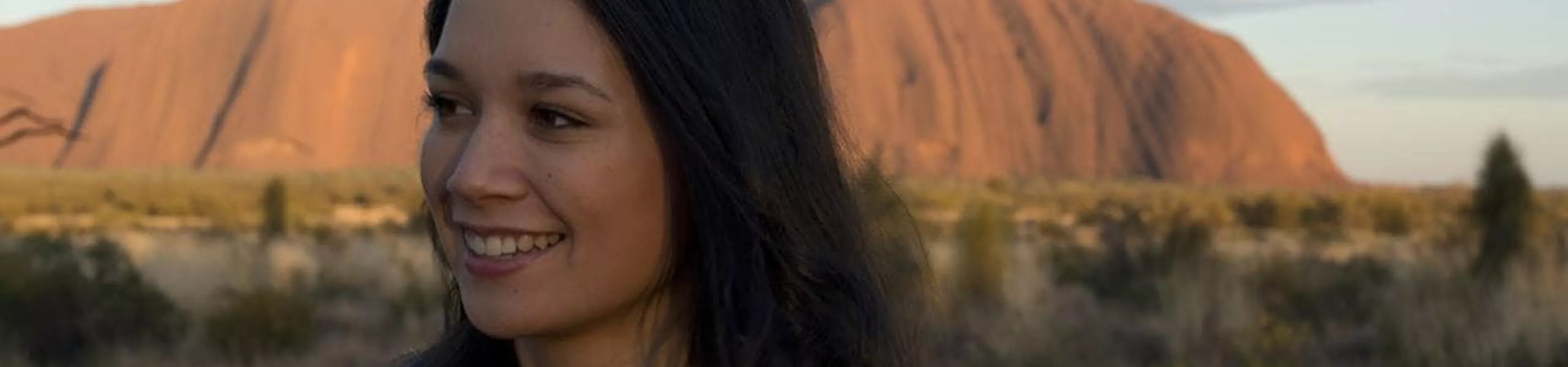 Girl on a Uluru trip