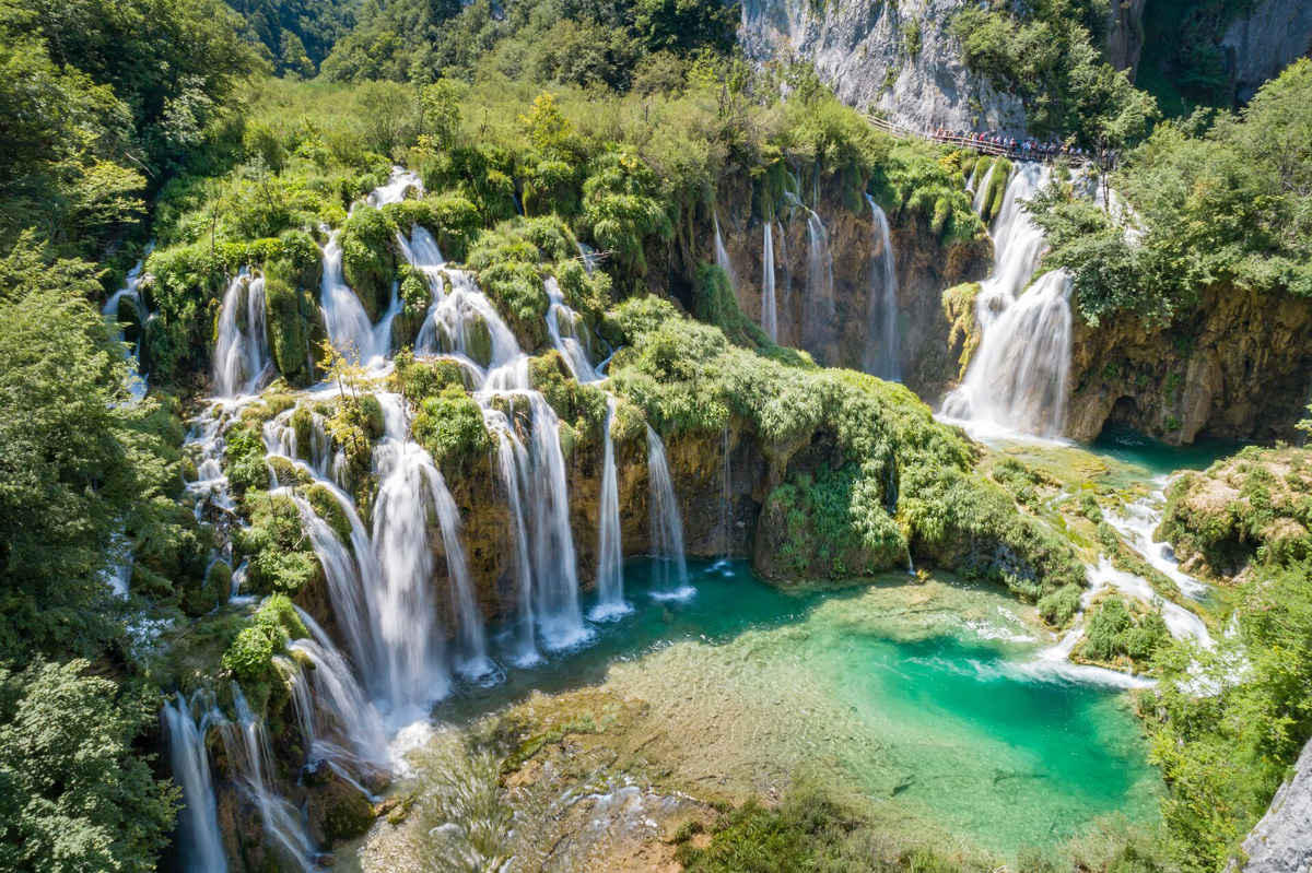 Plitvice Lakes National Park Waterfalls Croatia