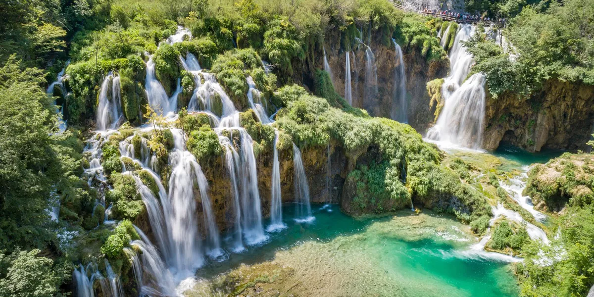 Plitvice Lakes National Park Waterfalls Croatia