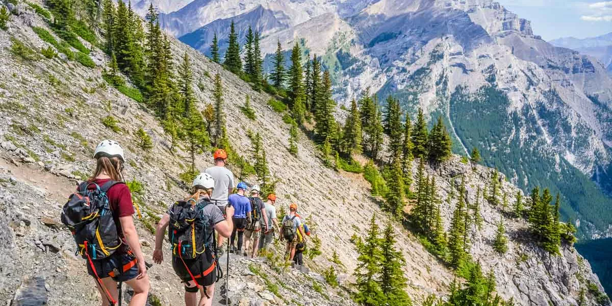 People Hiking In Canada
