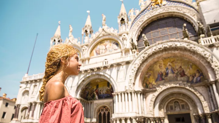 The Saint Marks Basilica in Venice, Italy