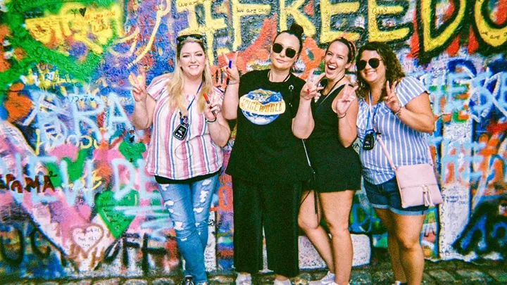 The John Lennon wall in Prague, Czech Republic