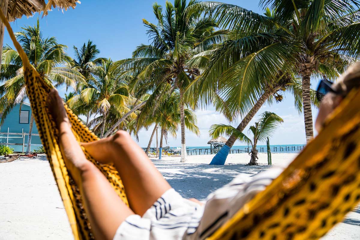Relaxing In Hammock In Belize