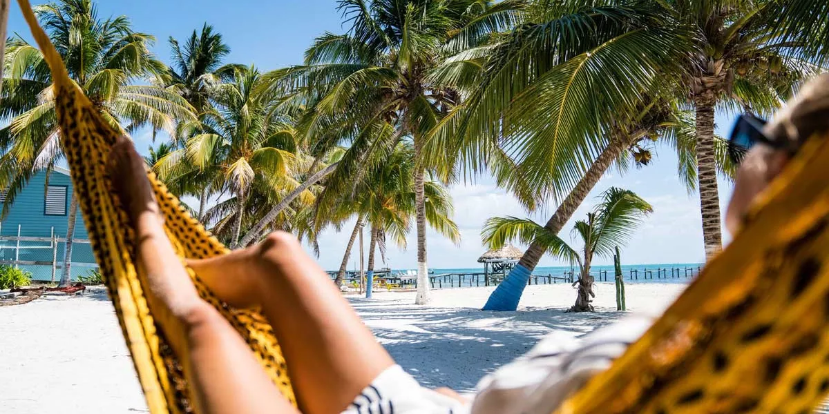 Relaxing In Hammock In Belize