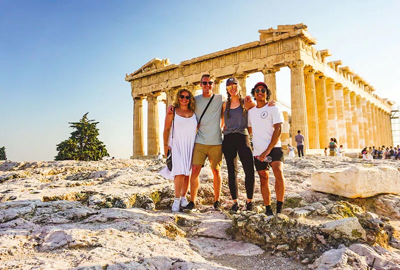Cultural Experiences travellers in Acropolis, Greece