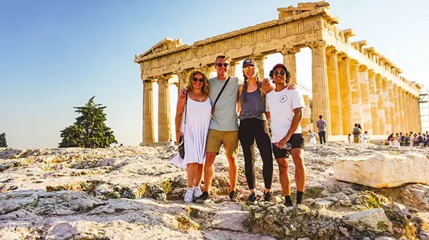 Cultural Experiences travellers in Acropolis, Greece