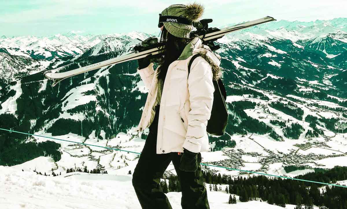 Person On Ski Slope In Austria