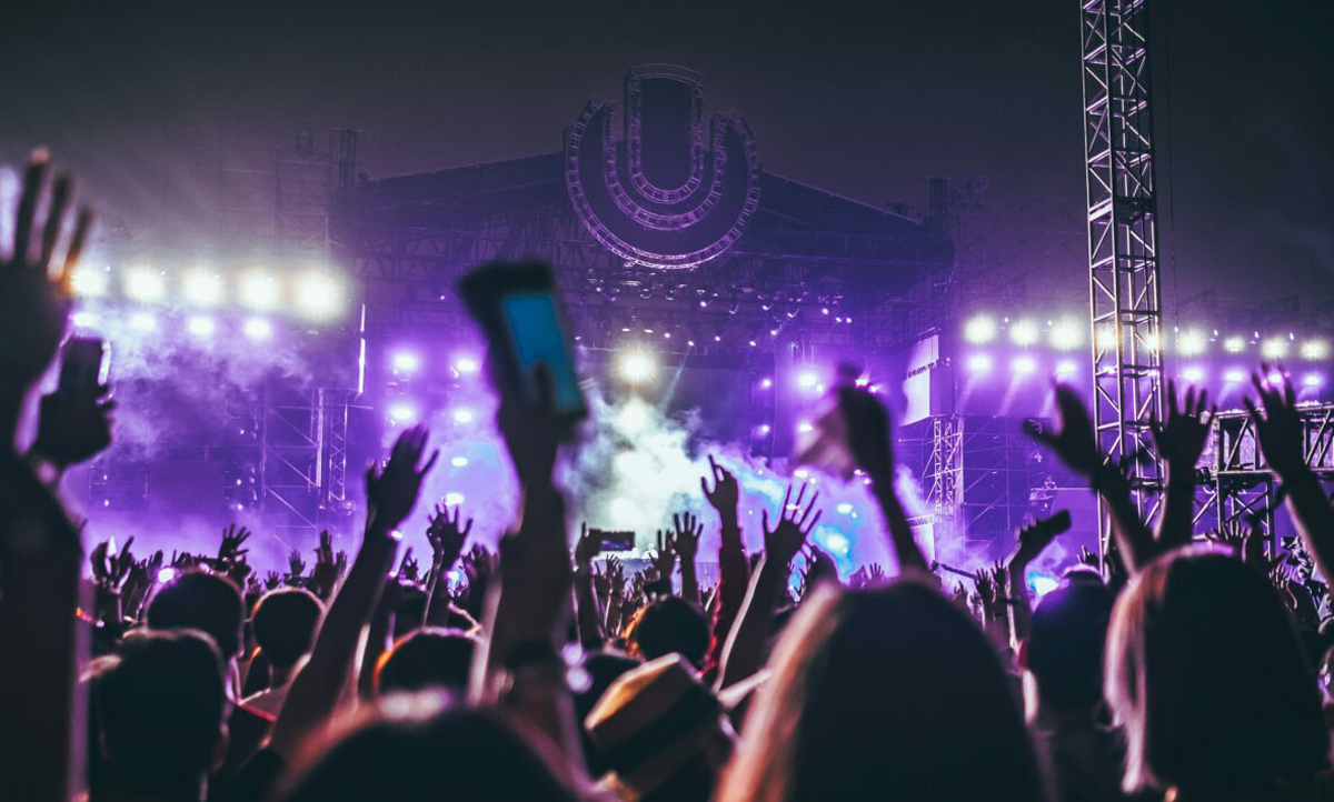 People Dancing At Festival