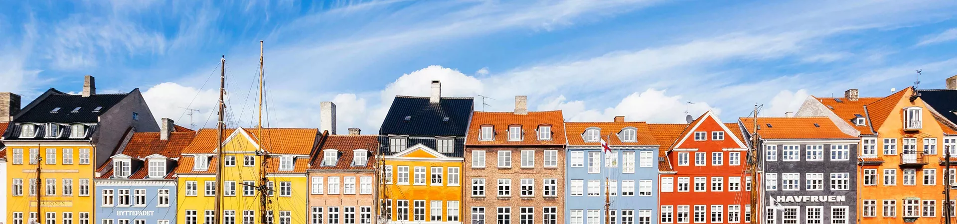 Colorful Vibrant Houses At Nyhavn Harbor In Copenhagen