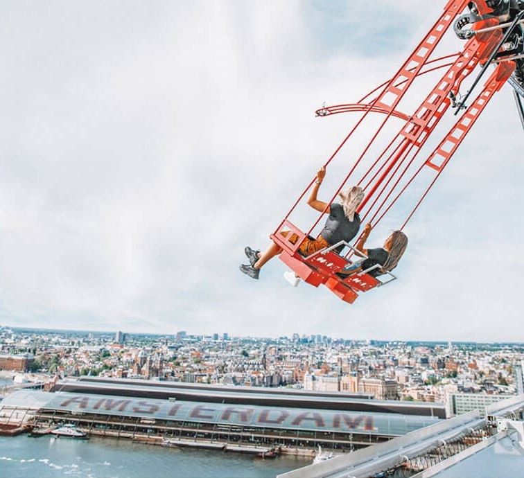 Cultural Experiences A'Dam Lookout Swing in Amsterdam