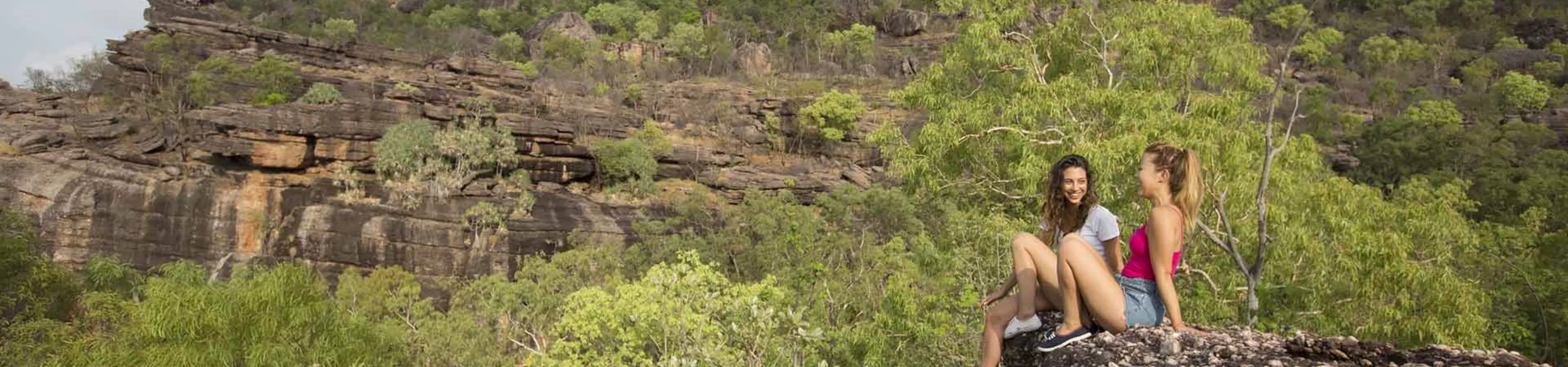 Two girls talking in The Northern Territory