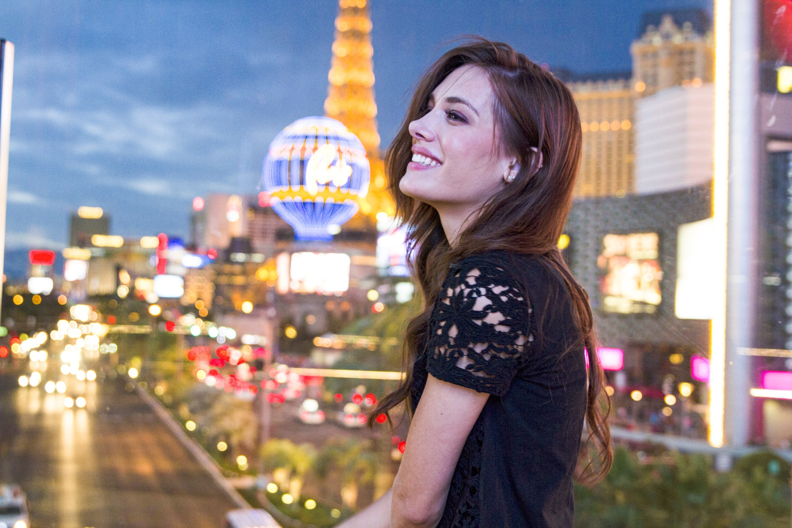 Traveller at the Las Vegas Strip in the USA