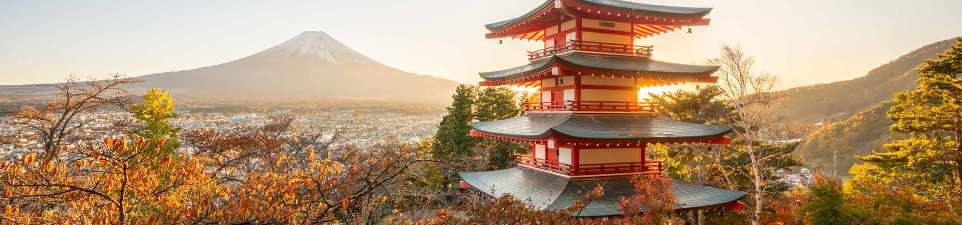 Chureito Pagoda And Mtfuji At Sunset