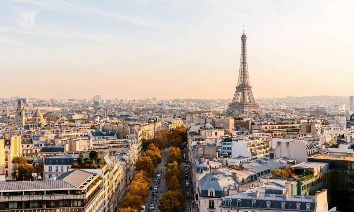 View Of Paris Eiffel Tower France