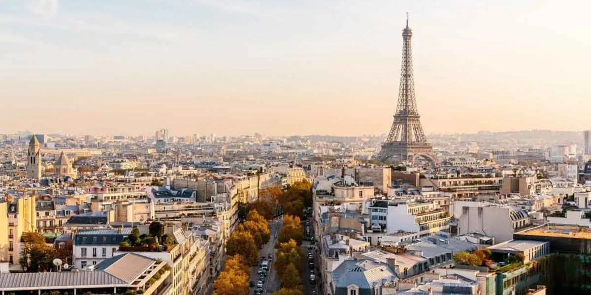 View Of Paris Eiffel Tower France