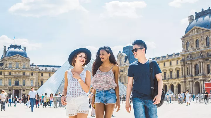The Louvre in Paris, France