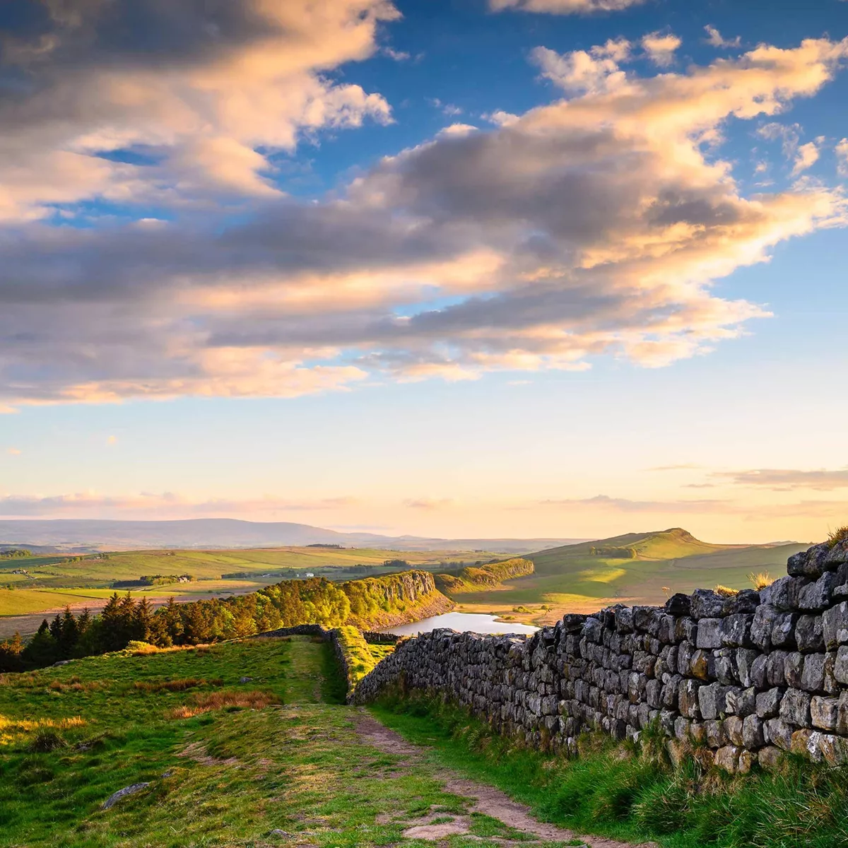 Hadrien's Wall in the North of England, UK