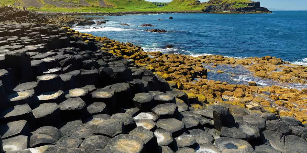 Giants Causeway An Area Of Hexagonal Basalt Stones, County Antrim Northern Ireland Famous Tourist Attraction World Heritage Site 1190164457