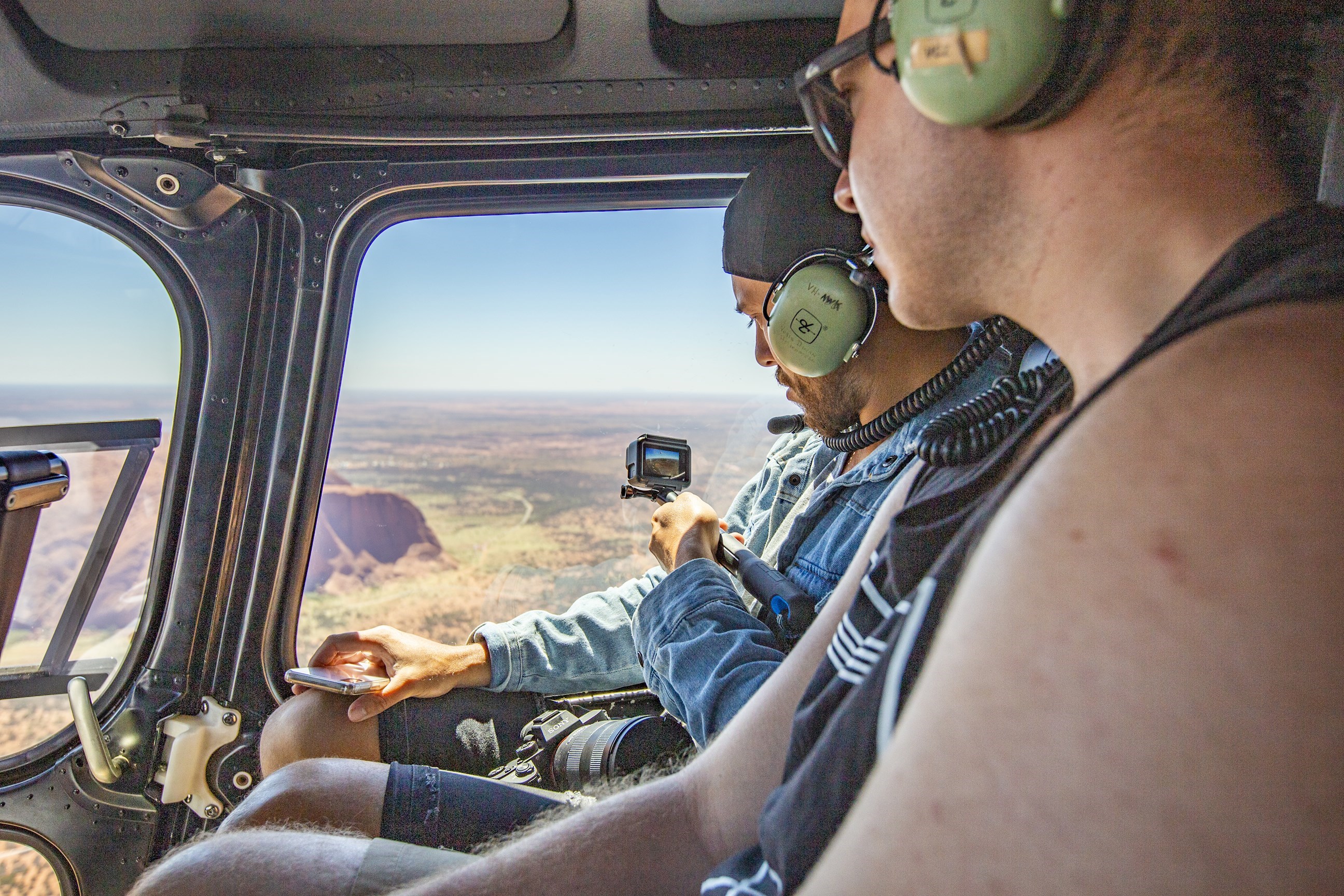 A Traveller flying over Uluru in Australia