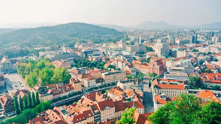 The streets of Ljubljana, Slovenia