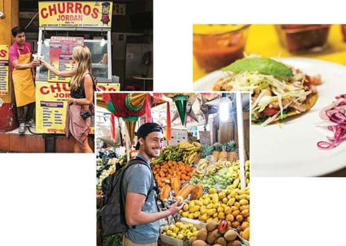 latin america food collage