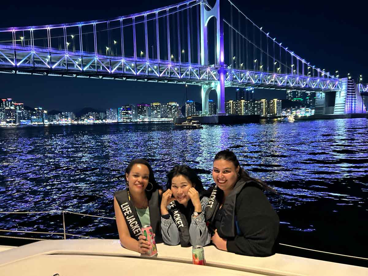 Night Time Boat Ride In South Korea