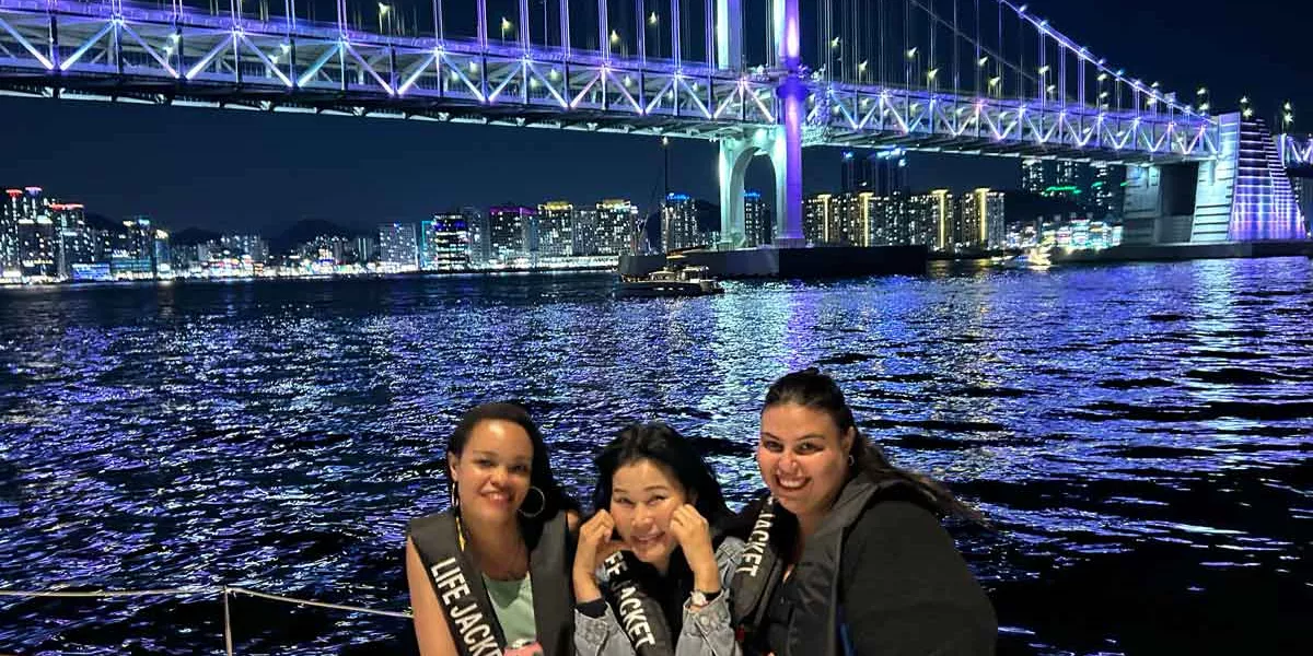 Night Time Boat Ride In South Korea