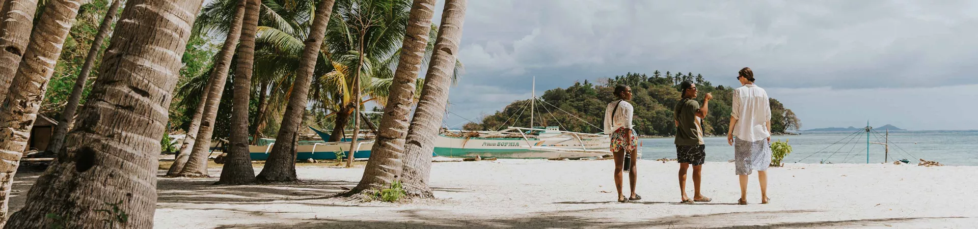 People On Beach In Philippines