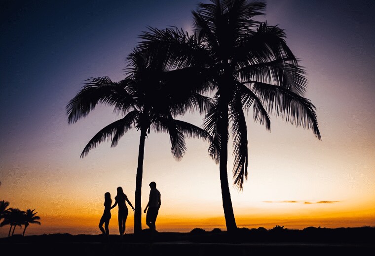 Sunset over Miami Beach