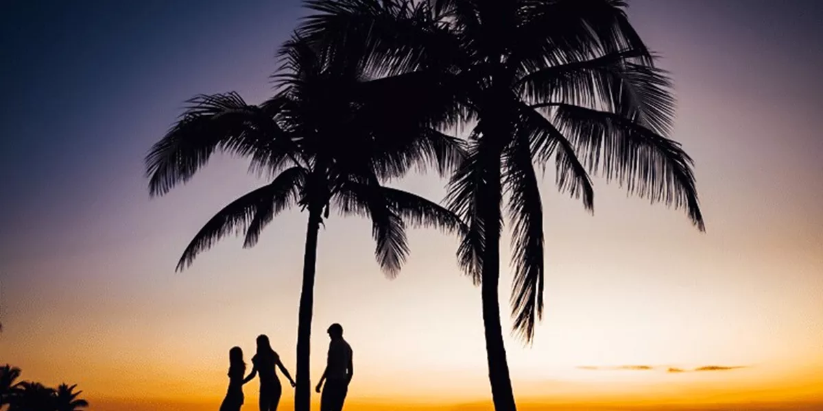 Sunset over Miami Beach