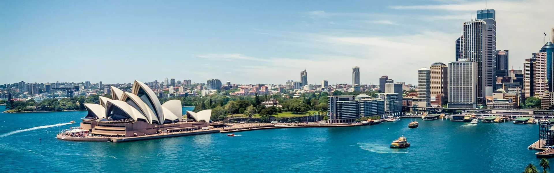 View of Sydney Harbour, Australia.