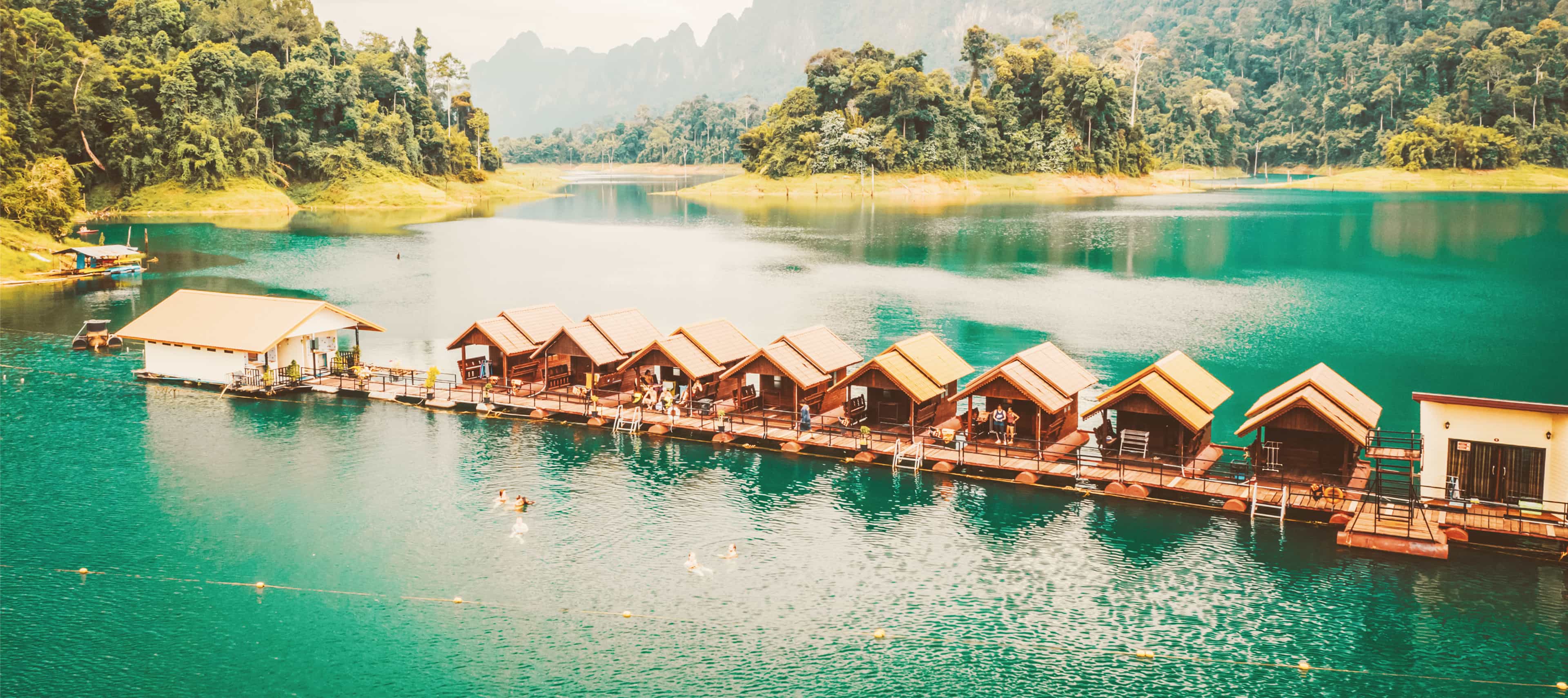 Floating Huts Accommodation Southern Thailand