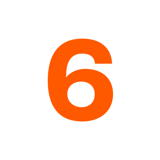 Number 6 icon