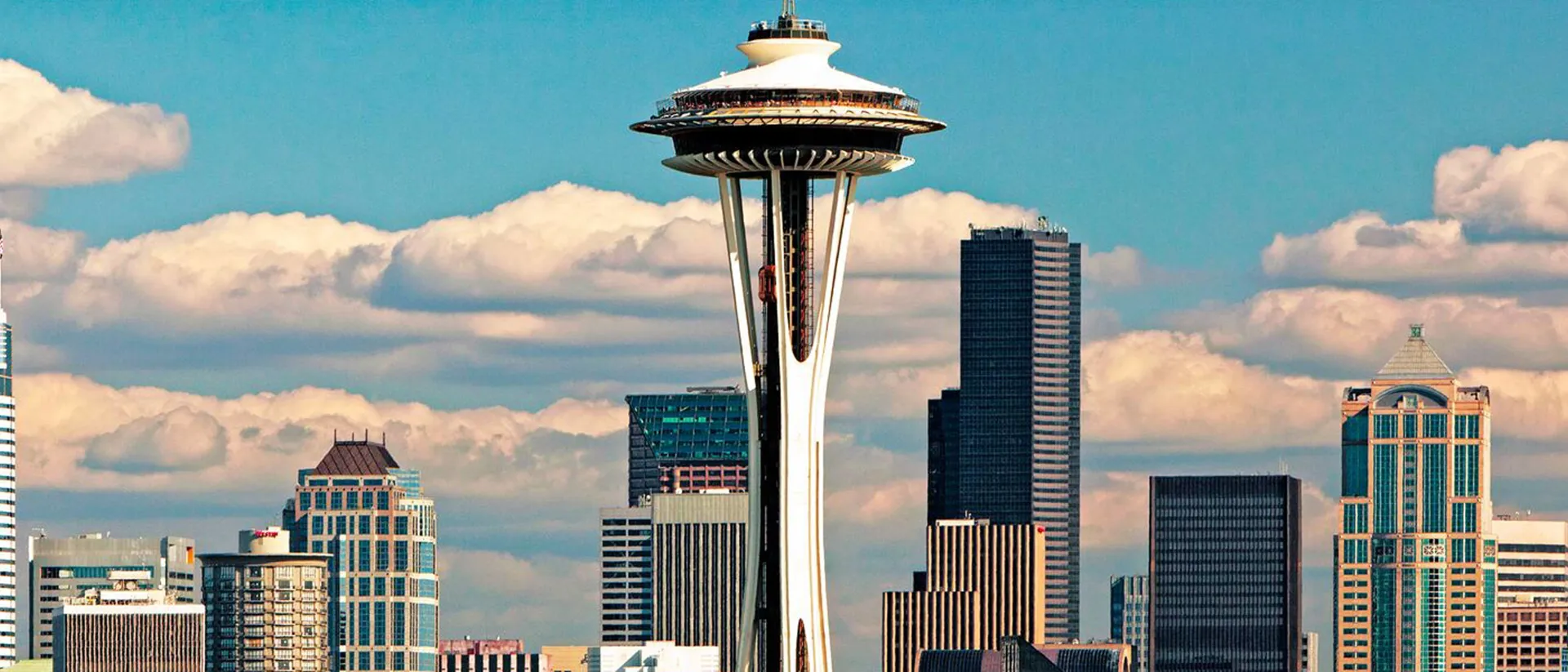 Seattle Skyline With Space Needle USA