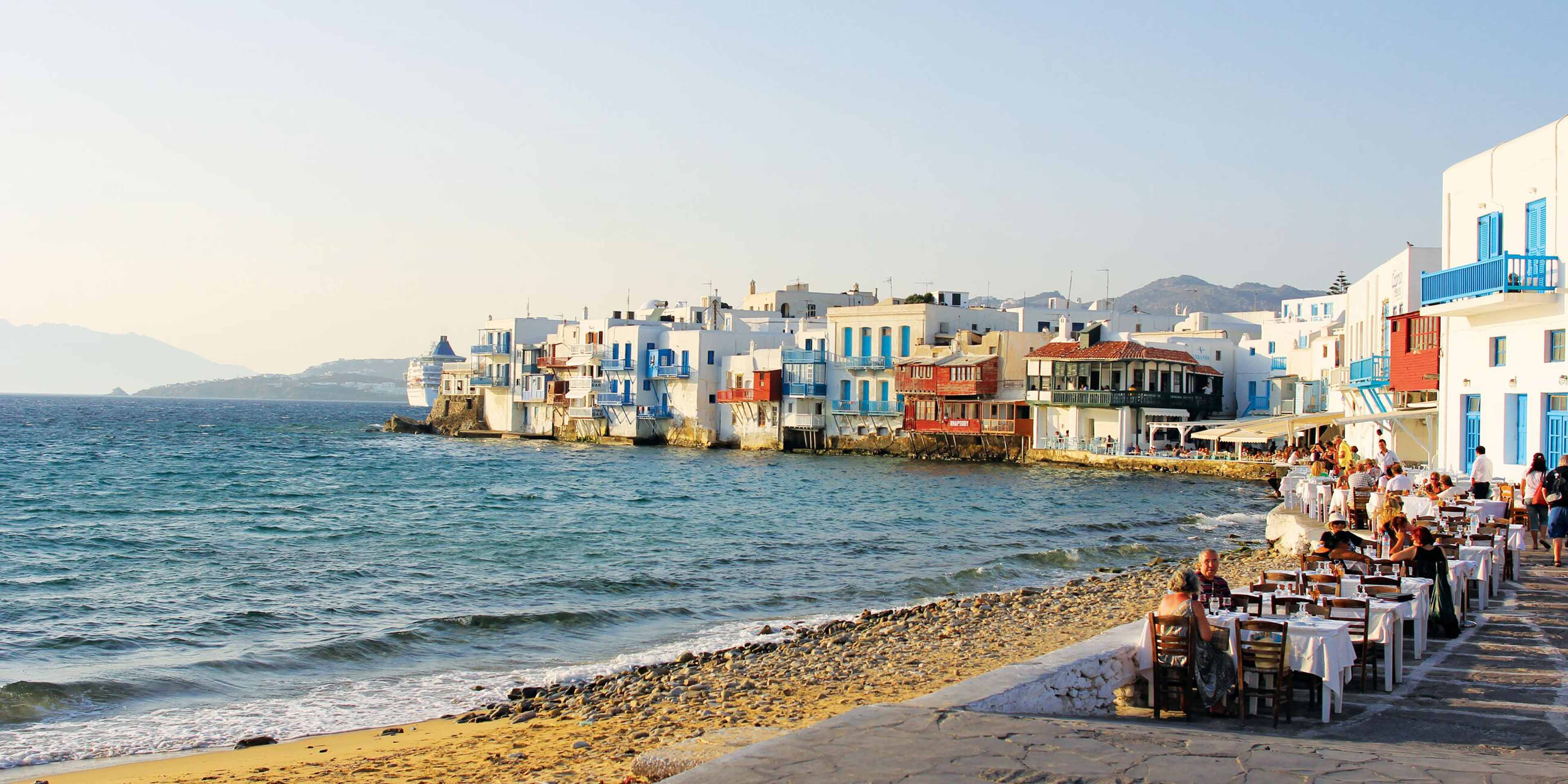 Waterfront Restaurants In Mykonos Greece