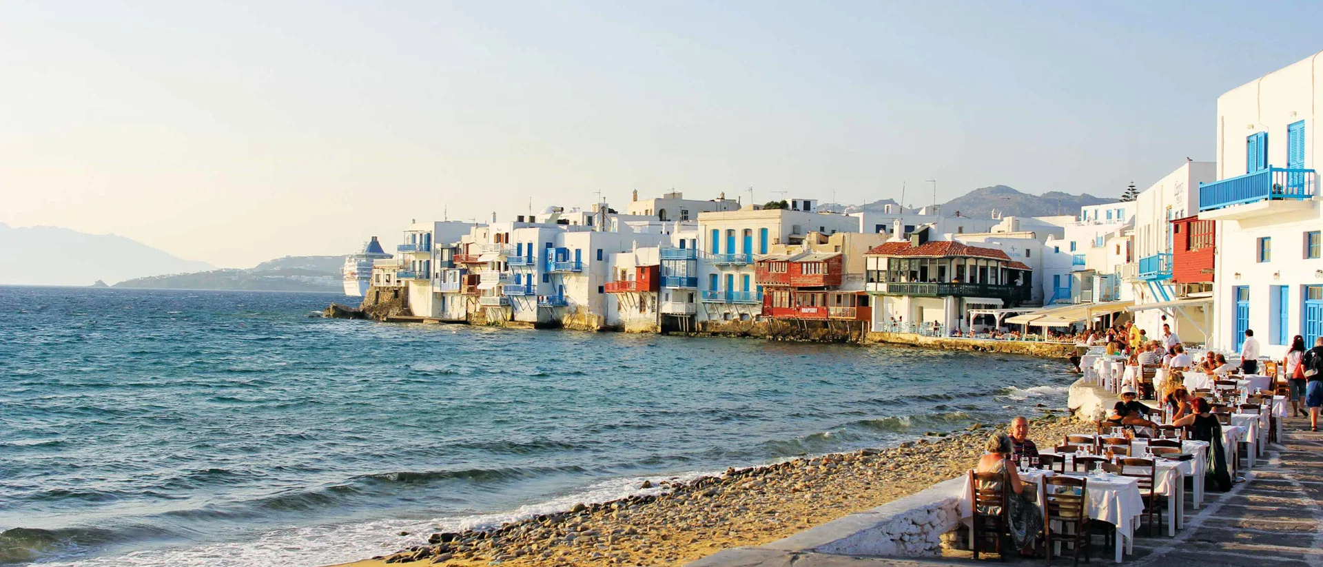 Waterfront Restaurants In Mykonos Greece