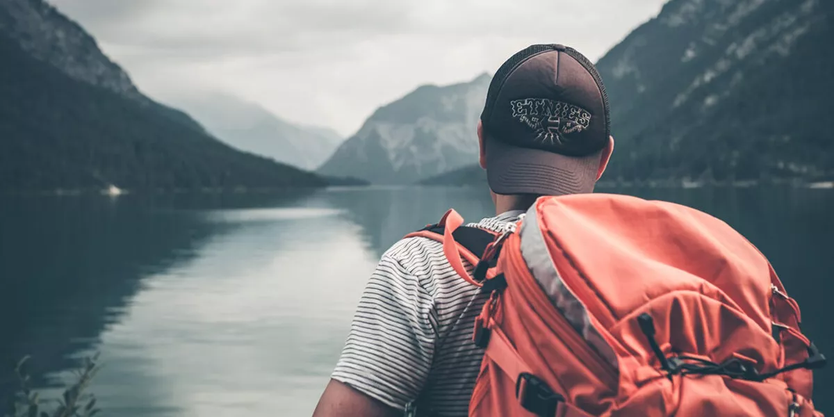 Man Looking At Landscape