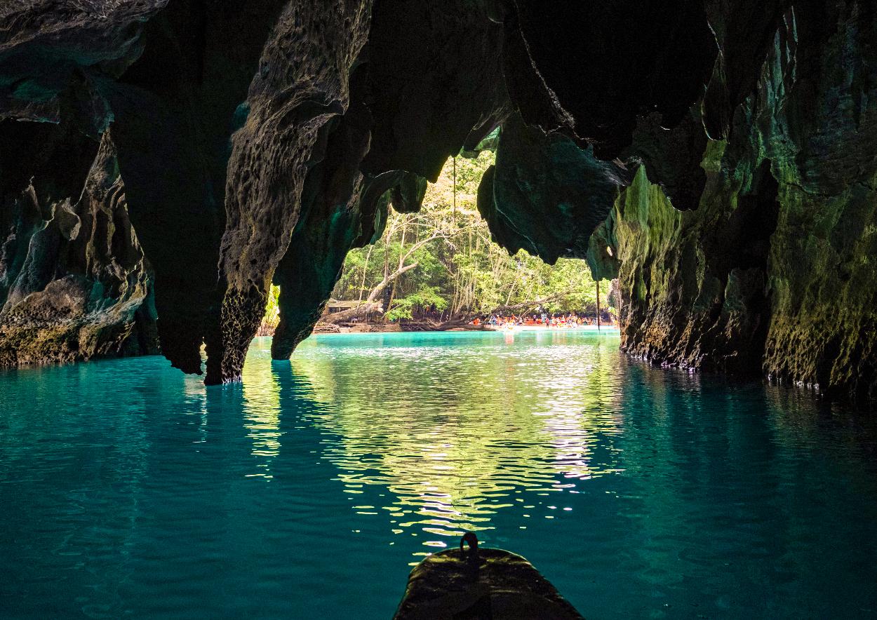 Explore the Underground River via boat