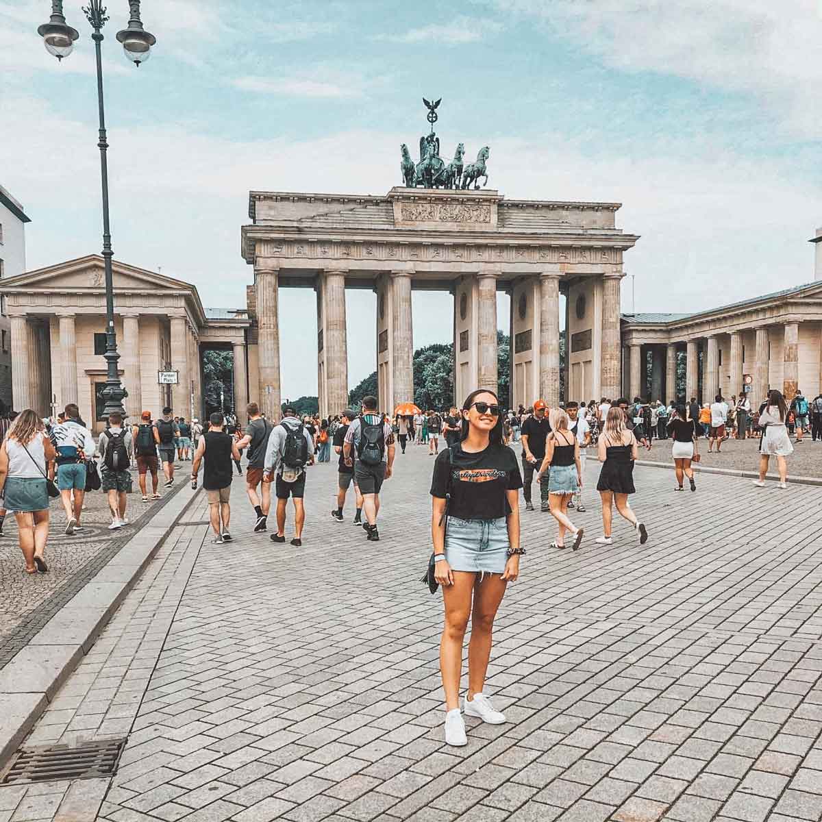 View Of Brandenburg Gate Berlin Germany