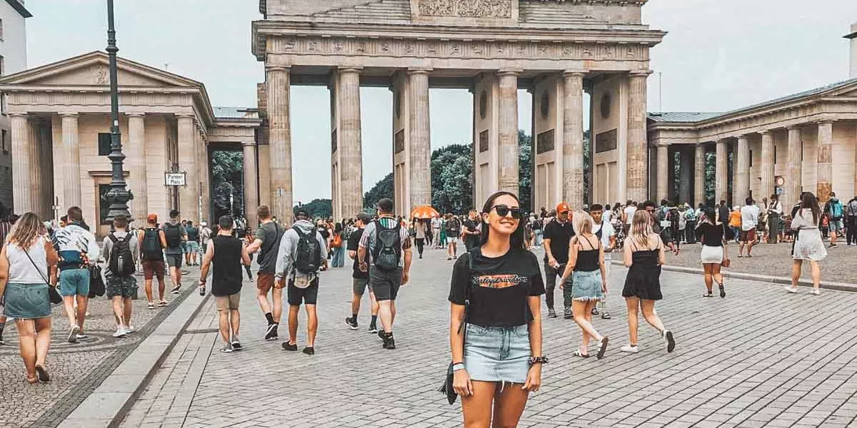 View Of Brandenburg Gate Berlin Germany