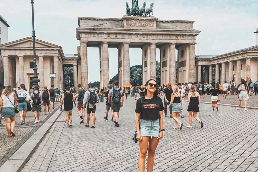 View Of Brandenburg Gate Berlin Germany