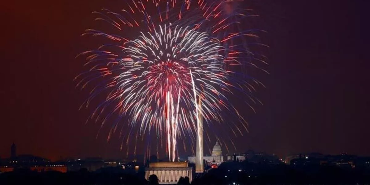Fireworks at the 4th of July celebrations in the USA
