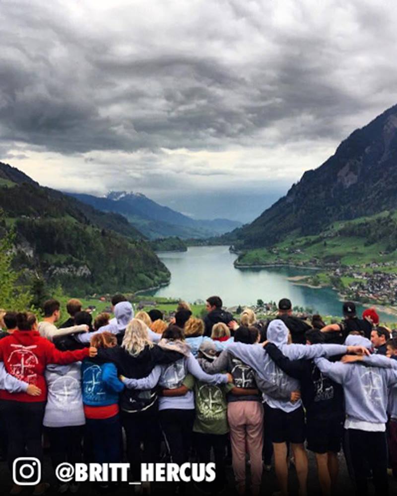 Group On Trip In Nature