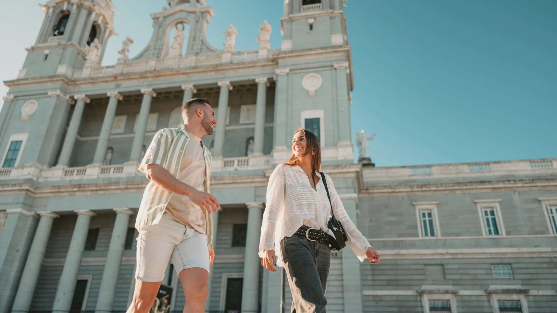 Travellers exploring the Royal Palace of Madrid on Contiki's Lisbon to Madrid Tour in Spain