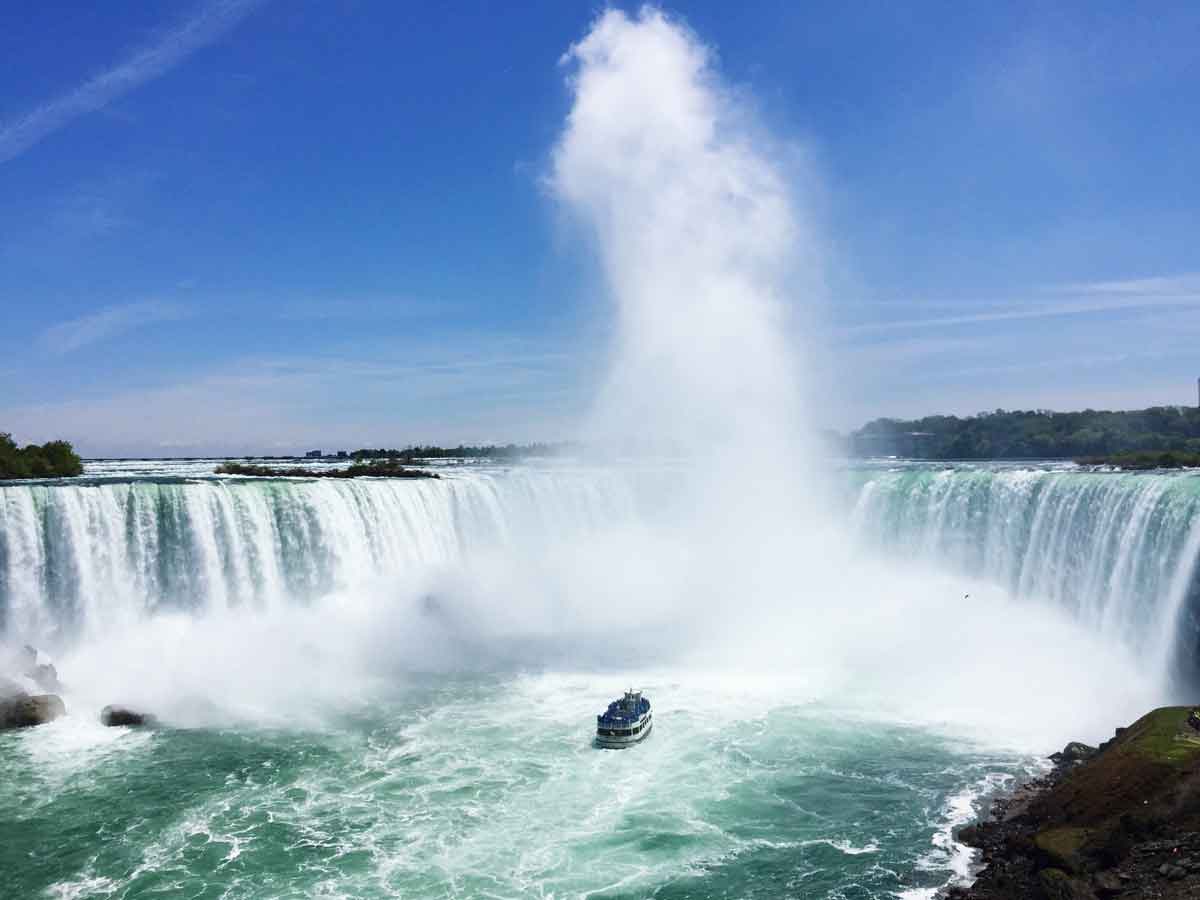 Scenic View Of Niagara Falls Against Sky