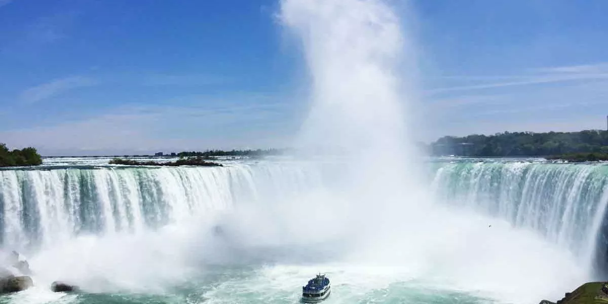 Scenic View Of Niagara Falls Against Sky