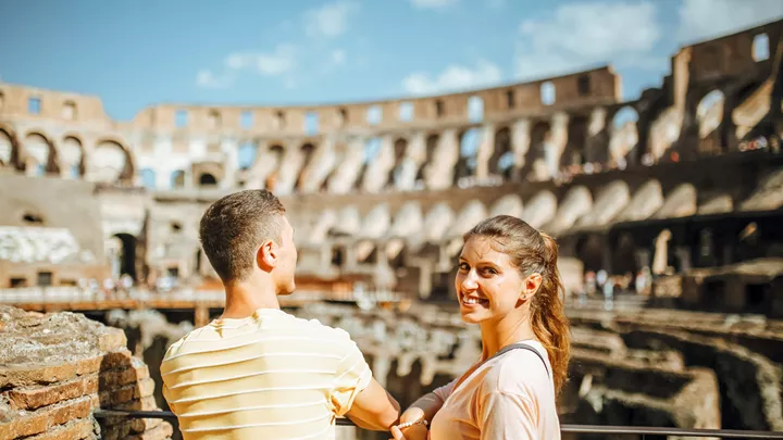 The Colosseum in Rome, Italy