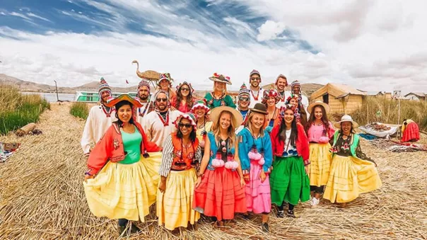 Traditional Clothing of Uros Island, Peru